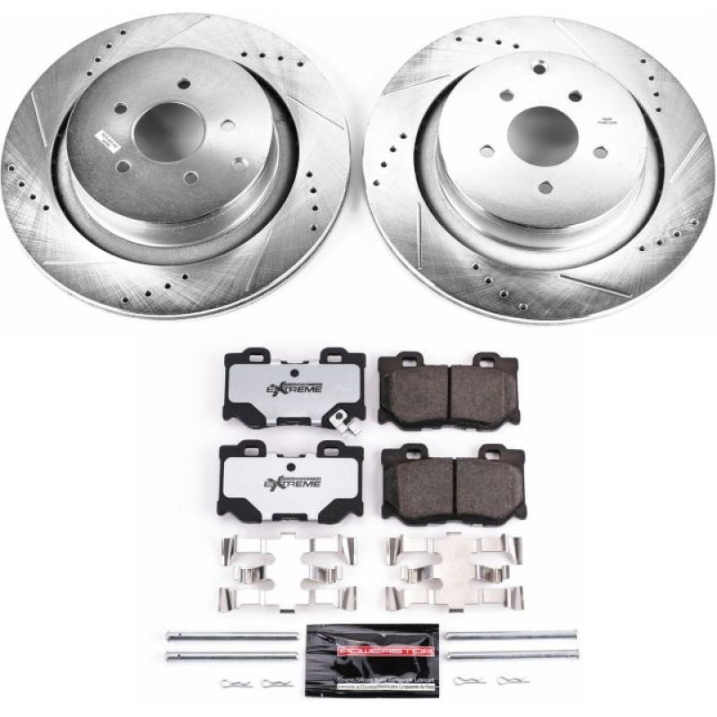 Power Stop 09 - 13 Infiniti FX50 Rear Z26 Street Warrior Brake Kit - My Store
