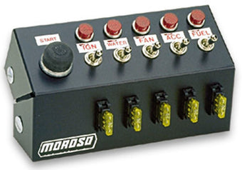 compare product Moroso Toggle Switch Panel - Cage Mount - 7in - Five On/Off Switches