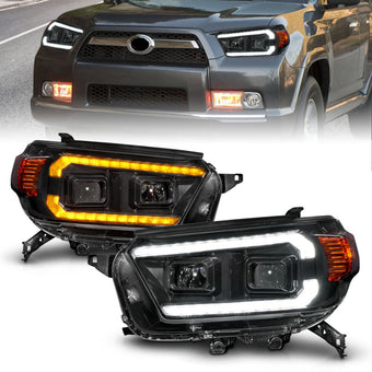 compare product ANZO 10-13 Toyota 4Runner Projector Headlights - Black