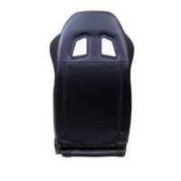NRG Reclinable Sport Seats (Pair) PVC Leather w/NRG Logo - Black w/White Stitching - My Store