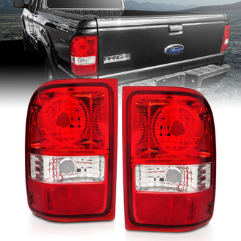 compare product ANZO 2001-2011 Ford Ranger Taillights w/ Red/Clear Lens (OE Replacement) Pair