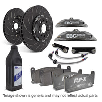 EBC Racing 12-17 Ford Fiesta ST MK7 1.6L Turbo Anodized Apollo-4 Calipers 300mm Rotors Front BBK - My Store