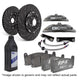 EBC Racing 12-17 Ford Fiesta ST MK7 1.6L Turbo Anodized Apollo-4 Calipers 300mm Rotors Front BBK - My Store