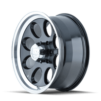 ION Type 171 16x10 / 8x165.1 BP / - 38mm Offset / 130.8mm Hub Black/Machined Wheel - My Store