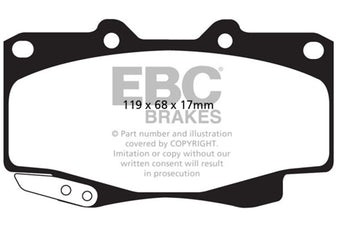 compare product EBC Brakes Bluestuff Street and Track Day Brake Pads