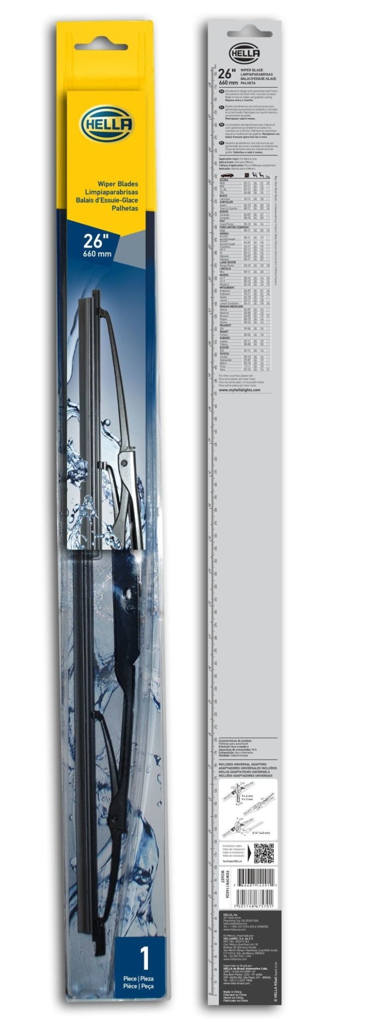 Hella Standard Wiper Blade 26in - Single - My Store