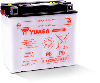 compare product Yuasa YB18L-A Yumicron 12-Volt Battery