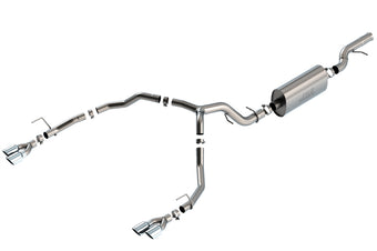compare product Borla 21-22 Chevrolet Tahoe 6.2L V8 2/4WD 4DR Brushed T-304 Stainless Steel Touring Cat-Back Exhaust