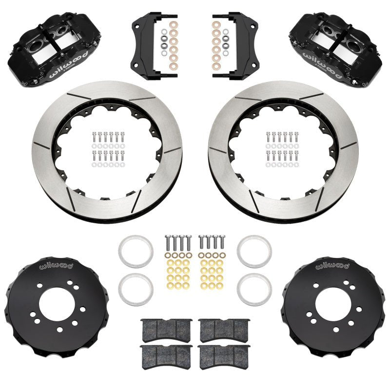 Wilwood 89 - 98 Nissan 240SX/89 - 94 Skyline/90 - 96 300ZX Superlite 6R Fr BBK w/ 12.88in SLT Rotors - Blk - My Store