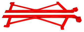 compare product BMR 05-14 S197 Mustang Weld-On Boxed Subframe Connectors - Red