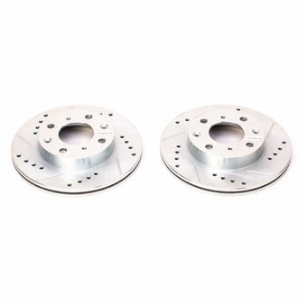 compare product Power Stop 88-91 Honda CRX Front Evolution Drilled & Slotted Rotors - Pair