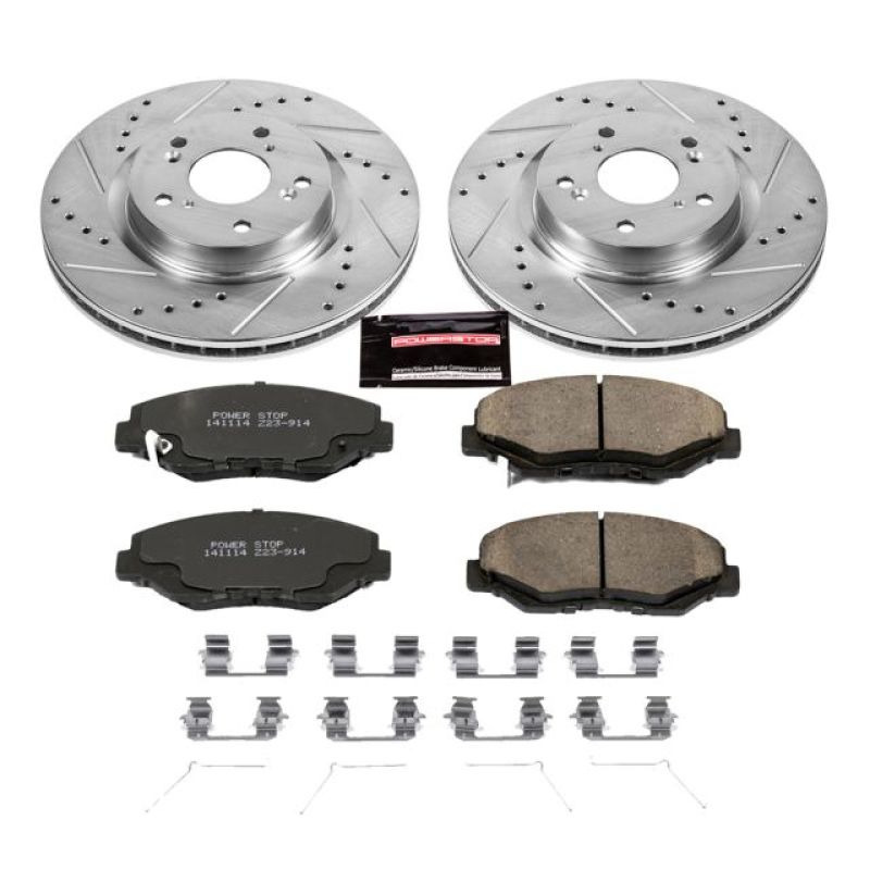 Power Stop 12 - 16 Honda CR - V Front Z23 Evolution Sport Brake Kit - My Store