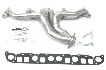 compare product JBA 91-99 Jeep 4.0L 1-1/2in Primary Silver Ctd Cat4Ward Header