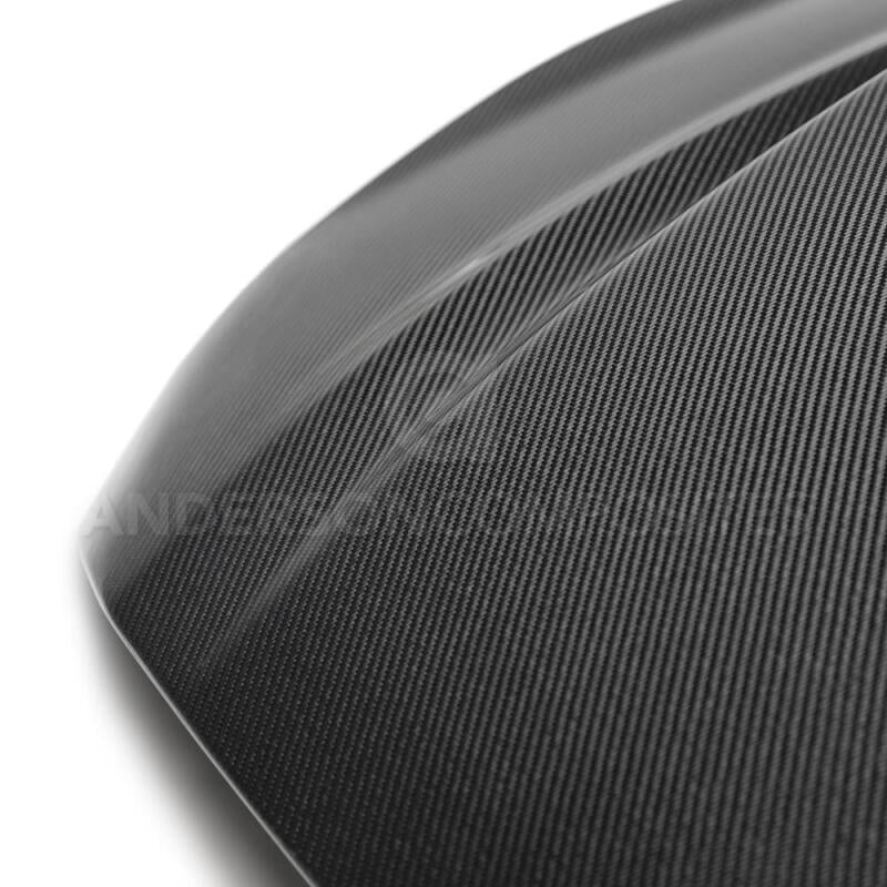 Anderson Composites 2018 Ford Mustang Double Sided Type - CJ 4in Carbon Fiber Cowl Hood - My Store