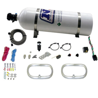 compare product Nitrous Express Dual Ntercooler Ring System (2 - 6 x 6 Rings) w/15lb Bottle