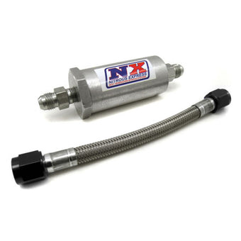 compare product Nitrous Express 6AN Pure-Flo N2O Filter & 7 Stainless Hose (Lifetime Cleanable)