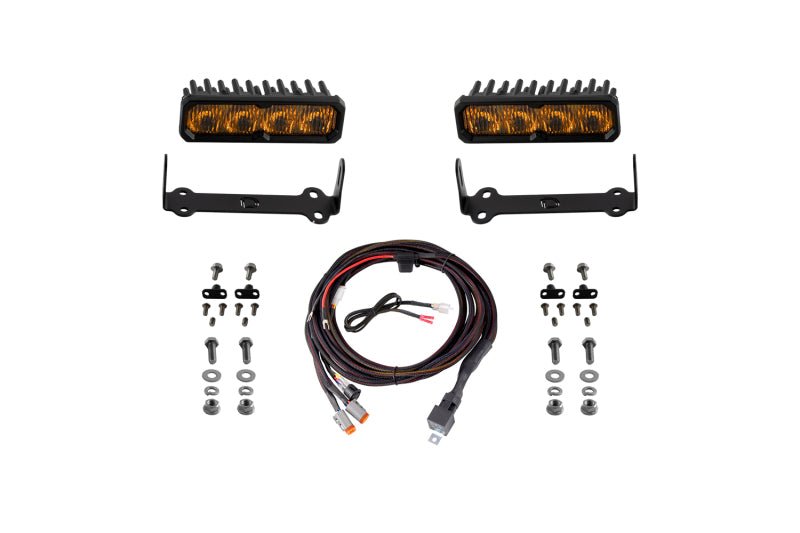 Diode Dynamics 2014 - 2024 Toyota 4Runner SS6 Pro LED Kit Yellow Fog 3000K - My Store