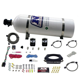 compare product Nitrous Express GM LS 90mm Nitrous Plate Kit (50-400HP) w/15lb Bottle