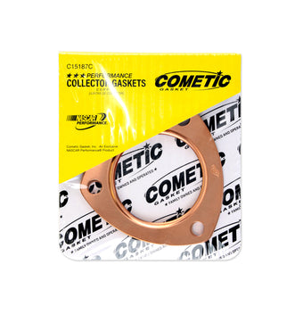 compare product Cometic Exhaust Header Collector Gasket .043in Copper-2.5in Diameter Port-3.5in Bolt Circle-Set
