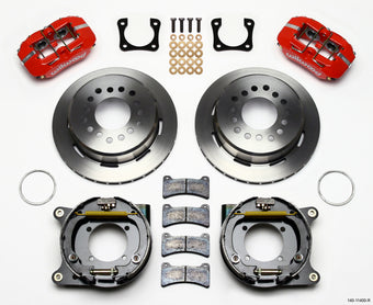 compare product Wilwood Dynapro Low-Profile 11.00in P-Brake Kit - Red Chevy 12 Bolt Spcl 2.81in Off Stag Mount