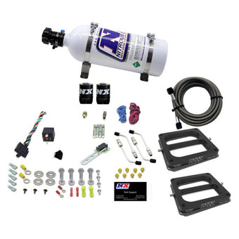 compare product Nitrous Express Dual/Dominator/Gasoline Nitrous Kit (50-300HP) w/5lb Bottle