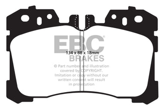 compare product EBC 07+ Lexus LS460 4.6 Greenstuff Front Brake Pads