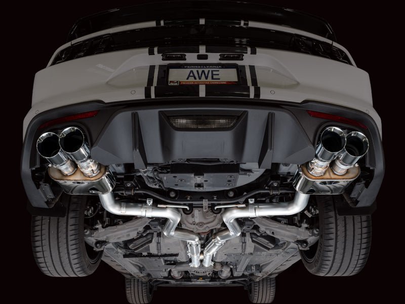 AWE Tuning 18 - 23 S550 Mustang GT SwitchPath Exhaust - Chrome Silver Tips - My Store