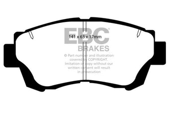 compare product EBC 92-96 Lexus ES300 3.0 Redstuff Front Brake Pads
