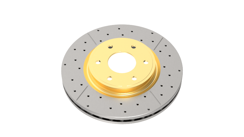 DBA 07 - 15 Acura CSX Type - S Front Street Series Drilled & Slotted Rotor w/Gold Hat - My Store