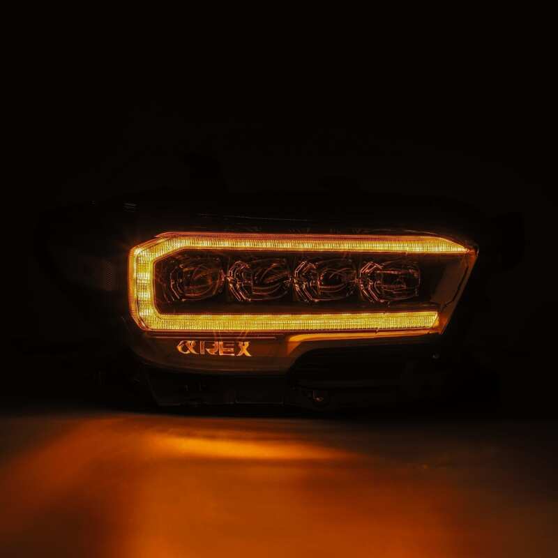AlphaRex 16 - 20 Toyota Tacoma NOVA LED Projector Headlights Plank Style Chrome w/Activation Light - My Store