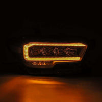 AlphaRex 16 - 20 Toyota Tacoma NOVA LED Projector Headlights Plank Style Black w/Activation Light - My Store