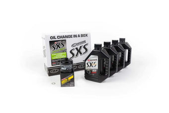 compare product Maxima SXS Kawasaki Teryz KRX Quick Change Kit w/Full Synthetic 5W40 Engine Oil/Filter/Hardware