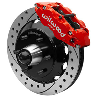 compare product Wilwood 63-87 C10 CPP Spindle FNSL6R Front BBK 13in Drilled/Slotted 6x5.5 BC - Red