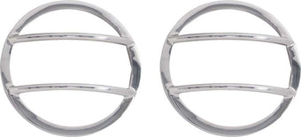 compare product Kentrol 07-18 Jeep Wrangler JK Fog Light Cover Pair - Polished Silver