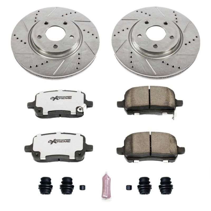 Power Stop 05 - 06 Chevrolet Cobalt Front Z26 Street Warrior Brake Kit - My Store