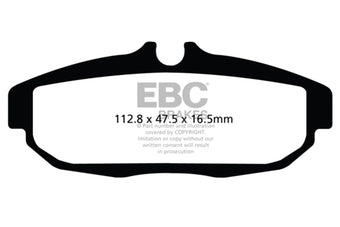 compare product EBC 12 Ford Mustang 5.8 Supercharged (GT500) Shelby Bluestuff Rear Brake Pads