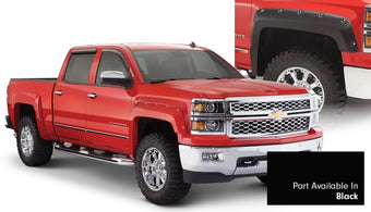 compare product Bushwacker 16-18 Chevy Silverado 1500 Fleetside Pocket Style Flares 4pc 78.8/97.8in Bed - Black