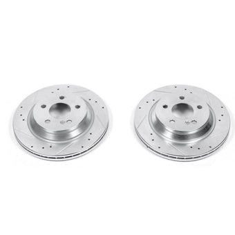 compare product Power Stop 99-03 Mercedes-Benz CL500 Rear Evolution Drilled & Slotted Rotors - Pair