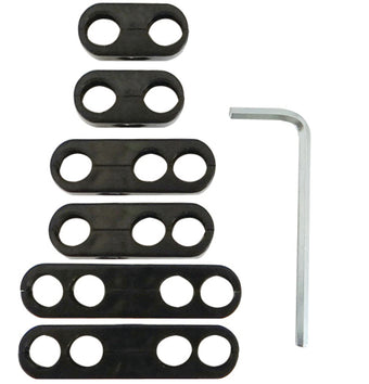 compare product Moroso Spark Plug Wire Separator Kit w/Allen Wrench - Split Design - Black