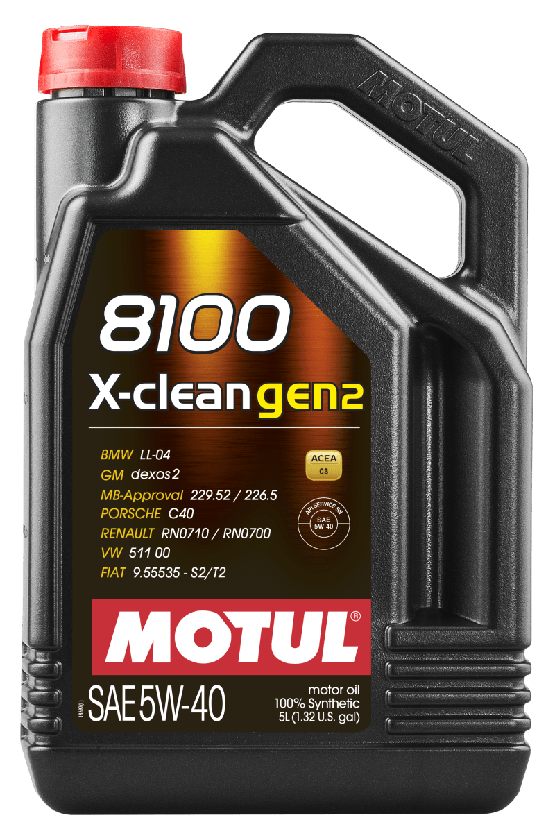 Motul 5L Synthetic Engine Oil 8100 X - CLEAN Gen 2 5W40 - My Store