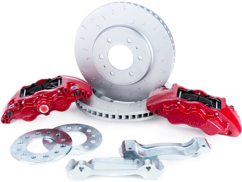 Alcon 09 - 20 F - 150/Raptor Gen1 - 2 347x36mm Rotors 6 - Piston Red Front Brake Kit Requires alcAC011507NAN - My Store