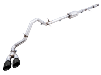 compare product AWE Tuning 4th Gen GM 1500 5.3L 0FG Cat-Back Dual Side Exit (Flat Bumper) - Diamond Tips