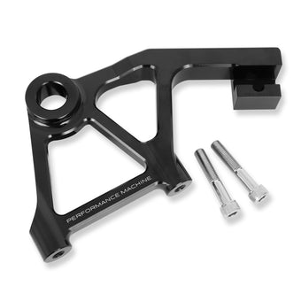 compare product Performance Machine Touring Rear Rad Cal Bracket Assembly - Black Ano