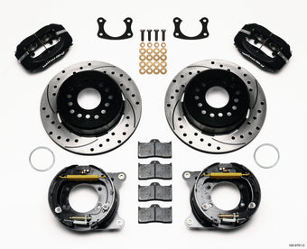 compare product Wilwood Forged Dynalite P/S Park Brake Kit Drilled New Big Ford 2.50in Offset Front Caliper Mount