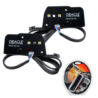 compare product Oracle 21-22 Ford F-150 ColorSHIFT RGB+W Headlight DRL Upgrade Kit w/ RF Controller