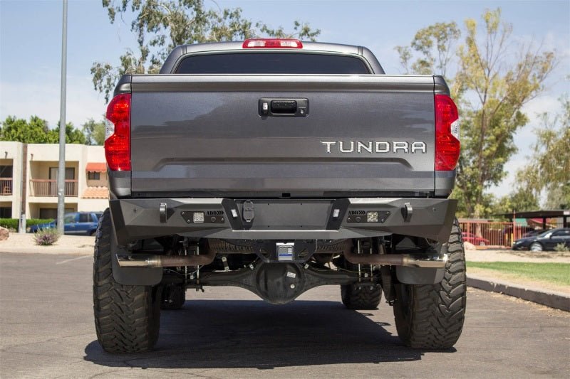 Addictive Desert Designs 2014+ Toyota Tundra Stealth Fighter Rear Bumper w/ Backup Sensor Cutouts - My Store