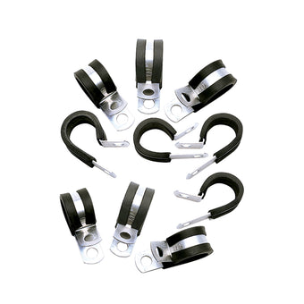 compare product Russell Performance Cushion Clamps - Holds -6 AN Hose (10 pcs.)