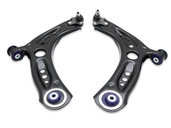 compare product SuperPro 2015 Volkswagen Golf Rear Base Front Control Arm Lower Assembly Kit (Add. Positive Caster)