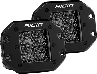 compare product Rigid Industries D Series PRO Midnight Edition - Spot - Diffused - Pair