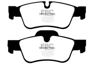 compare product EBC 07-09 Mercedes-Benz R-Class R320 3.0 TD Greenstuff Rear Brake Pads